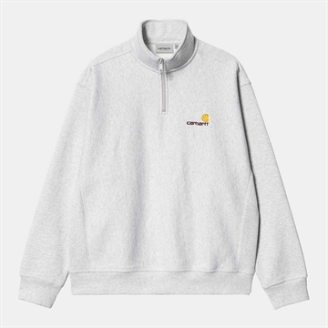 Carhartt WIP Sweatshirt Half Zip American Script Ash Heather